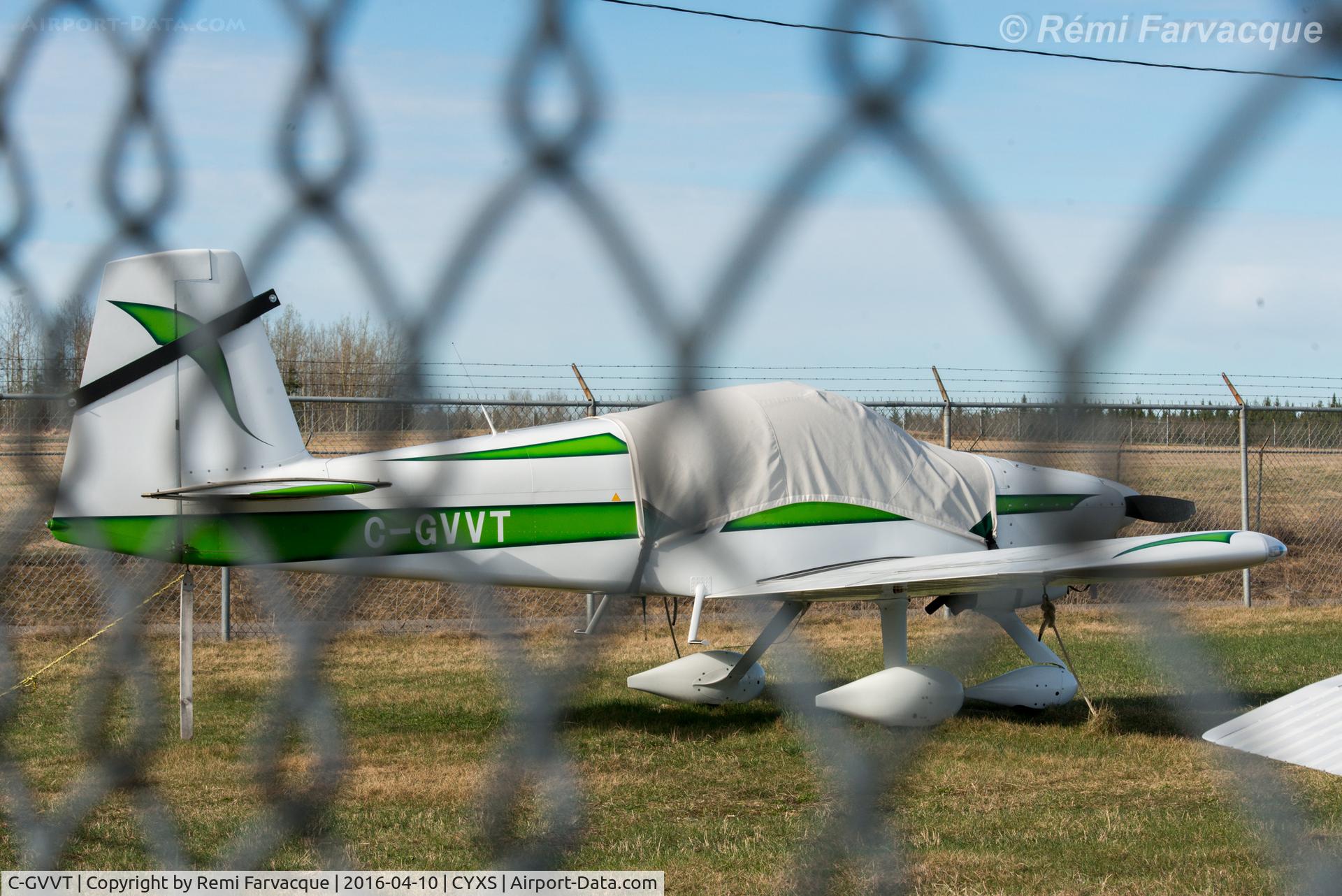 C-GVVT, 2007 Van's RV-7A C/N 72223, Parked south of main terminal building