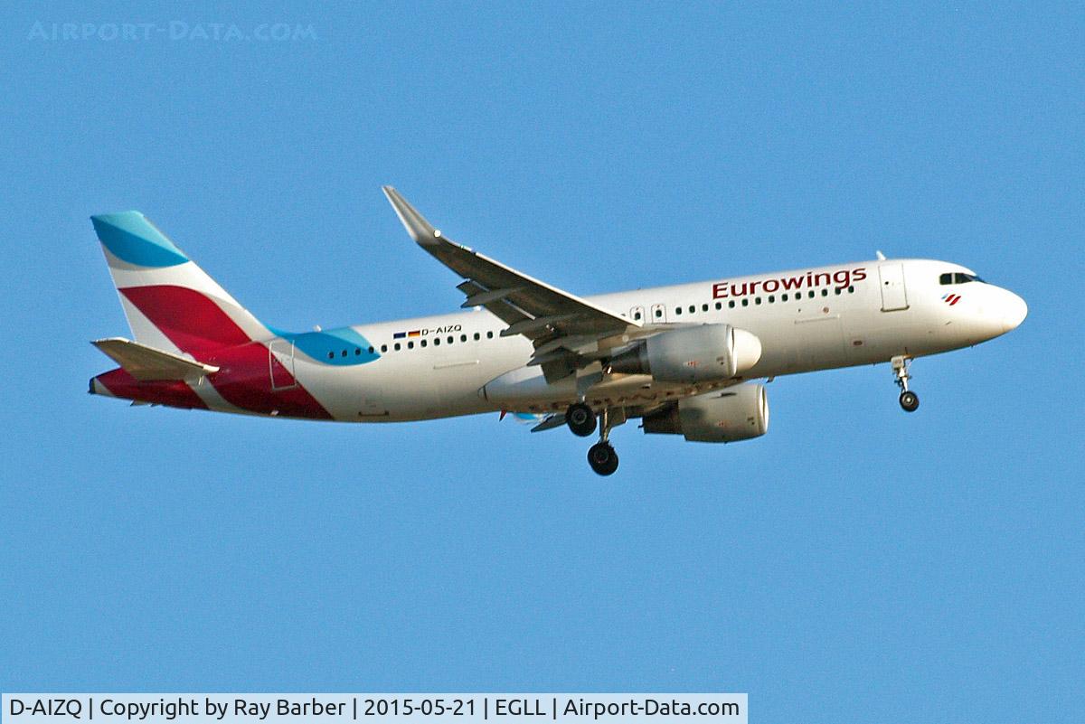D-AIZQ, 2013 Airbus A320-214 C/N 5497, Airbus A320-214(SL) [5497] (Eurowings) Home~G 21/05/2015