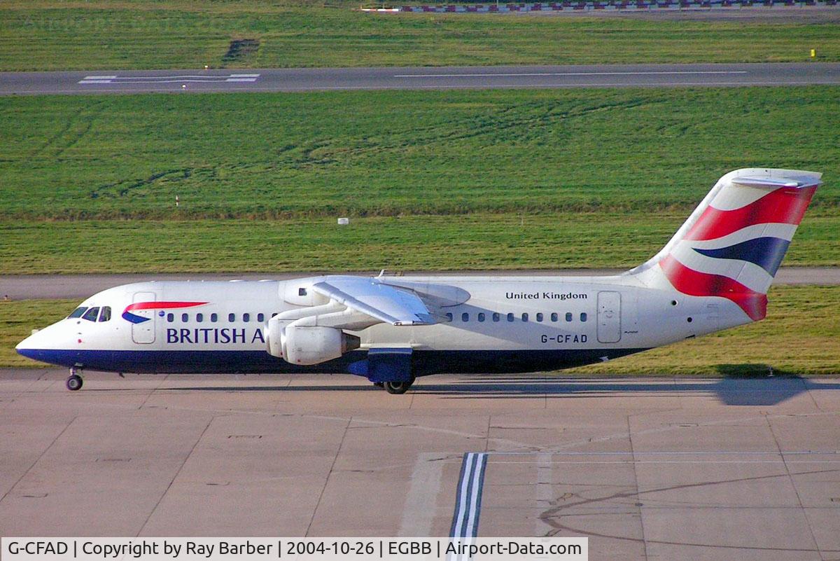 G-CFAD, 2000 British Aerospace Avro 146-RJ100 C/N E3380, BAe 146-RJ100 [E3380] (British Airways/CitiExpress) Birmingham Int'l~G 26/10/2004