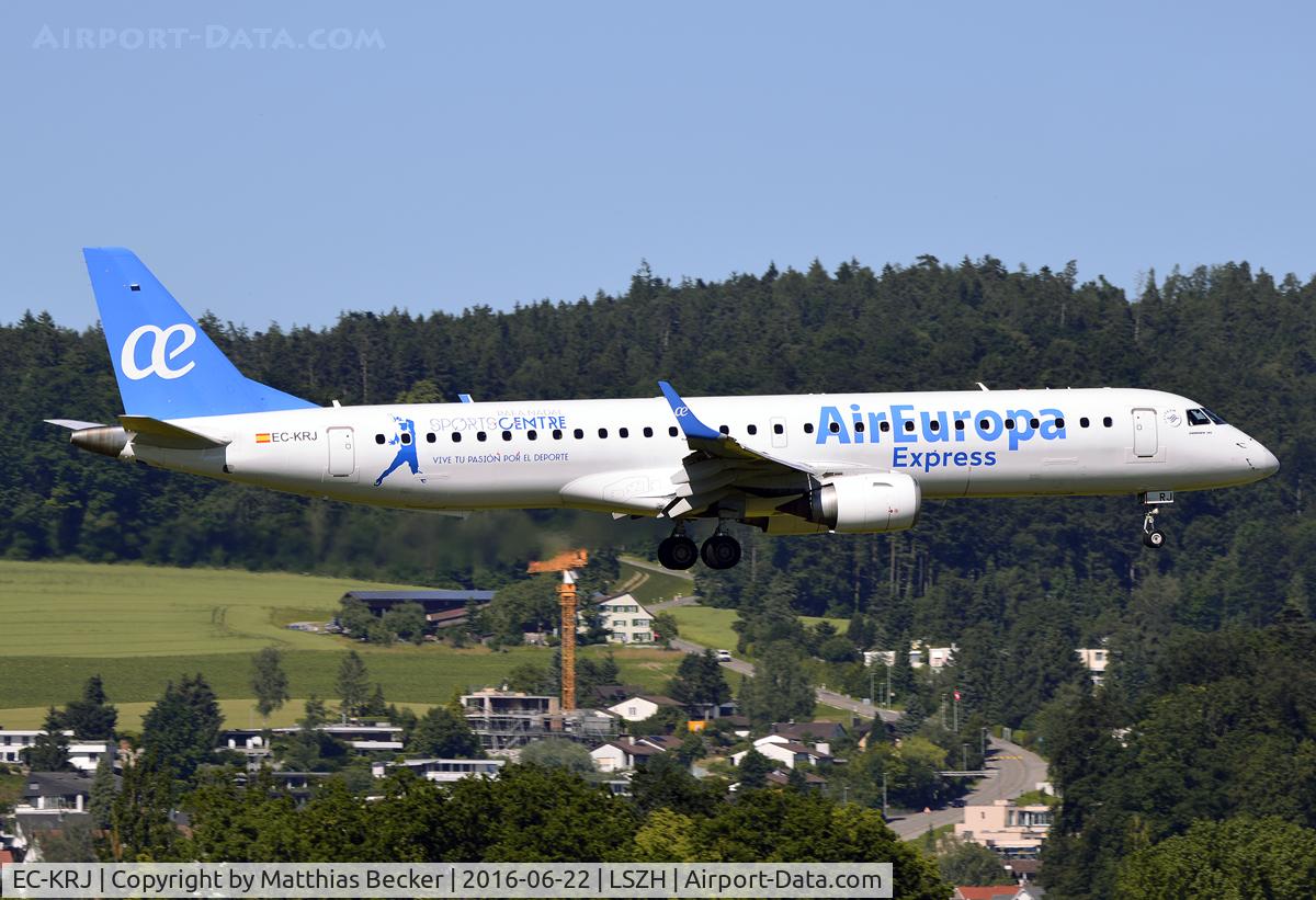 EC-KRJ, 2008 Embraer 195LR (ERJ-190-200LR) C/N 19000196, EC-KRJ