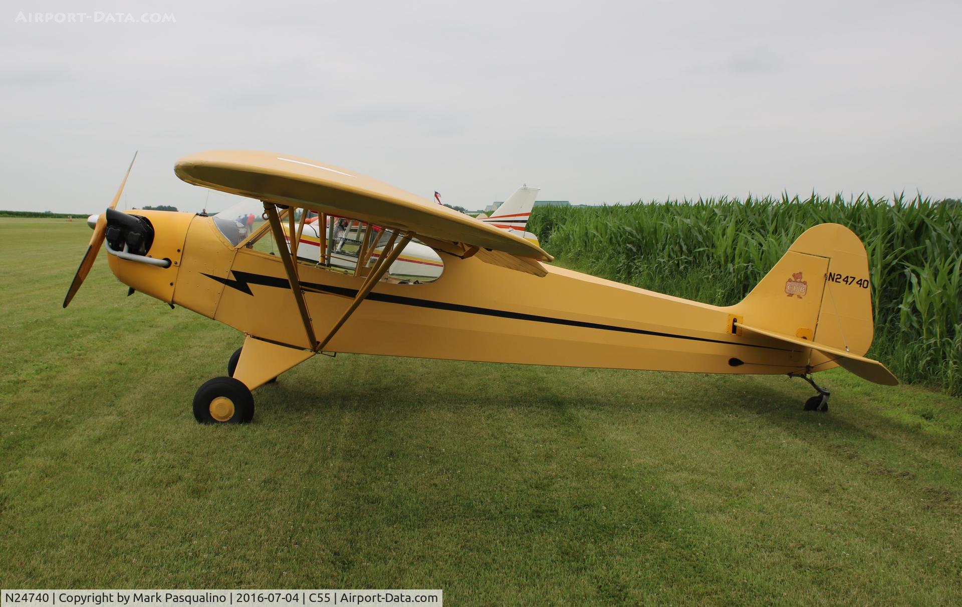 N24740, 1939 Piper J3L-65 Cub C/N 3413, Piper J3L-65
