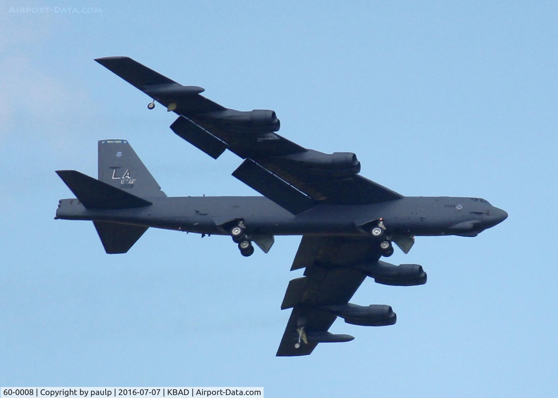 60-0008, 1960 Boeing B-52H Stratofortress C/N 464373, At Barksdale Air Force Base.
