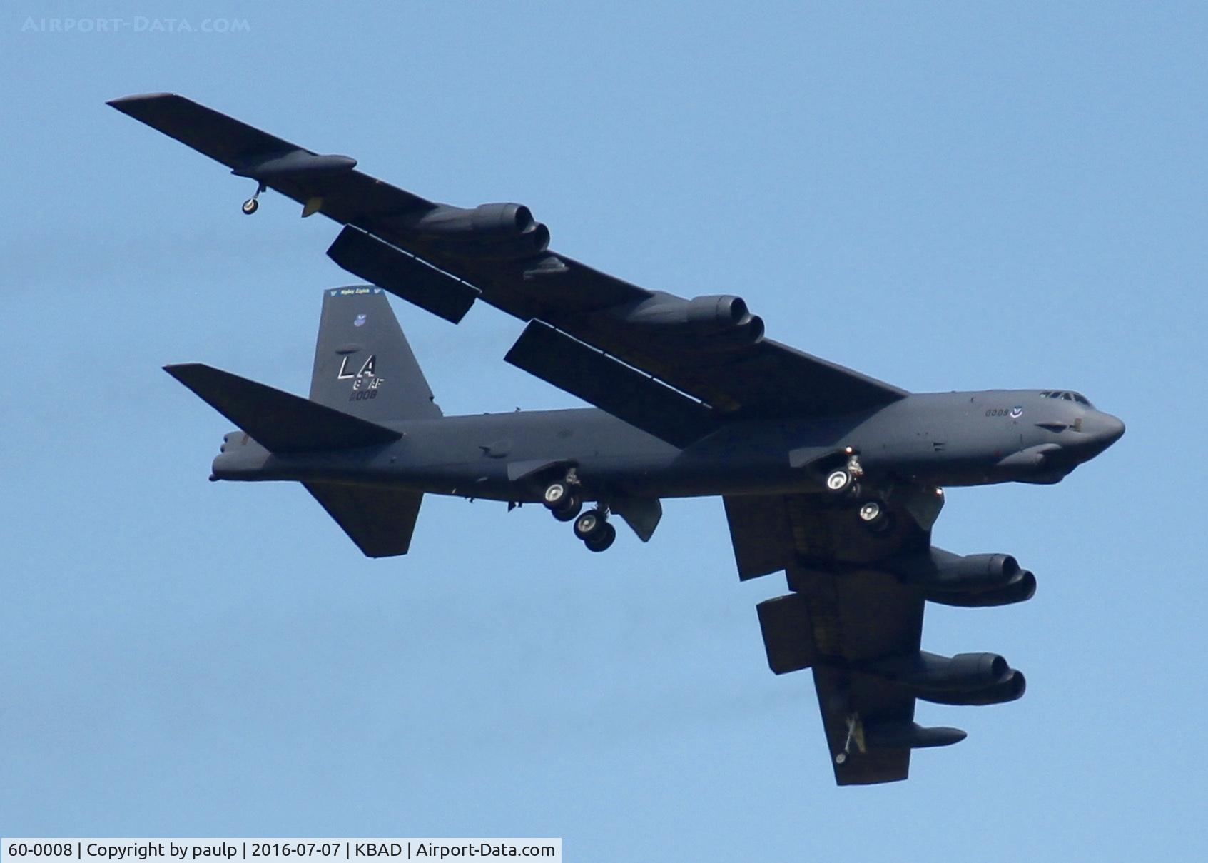 60-0008, 1960 Boeing B-52H Stratofortress C/N 464373, At Barksdale Air Force Base.