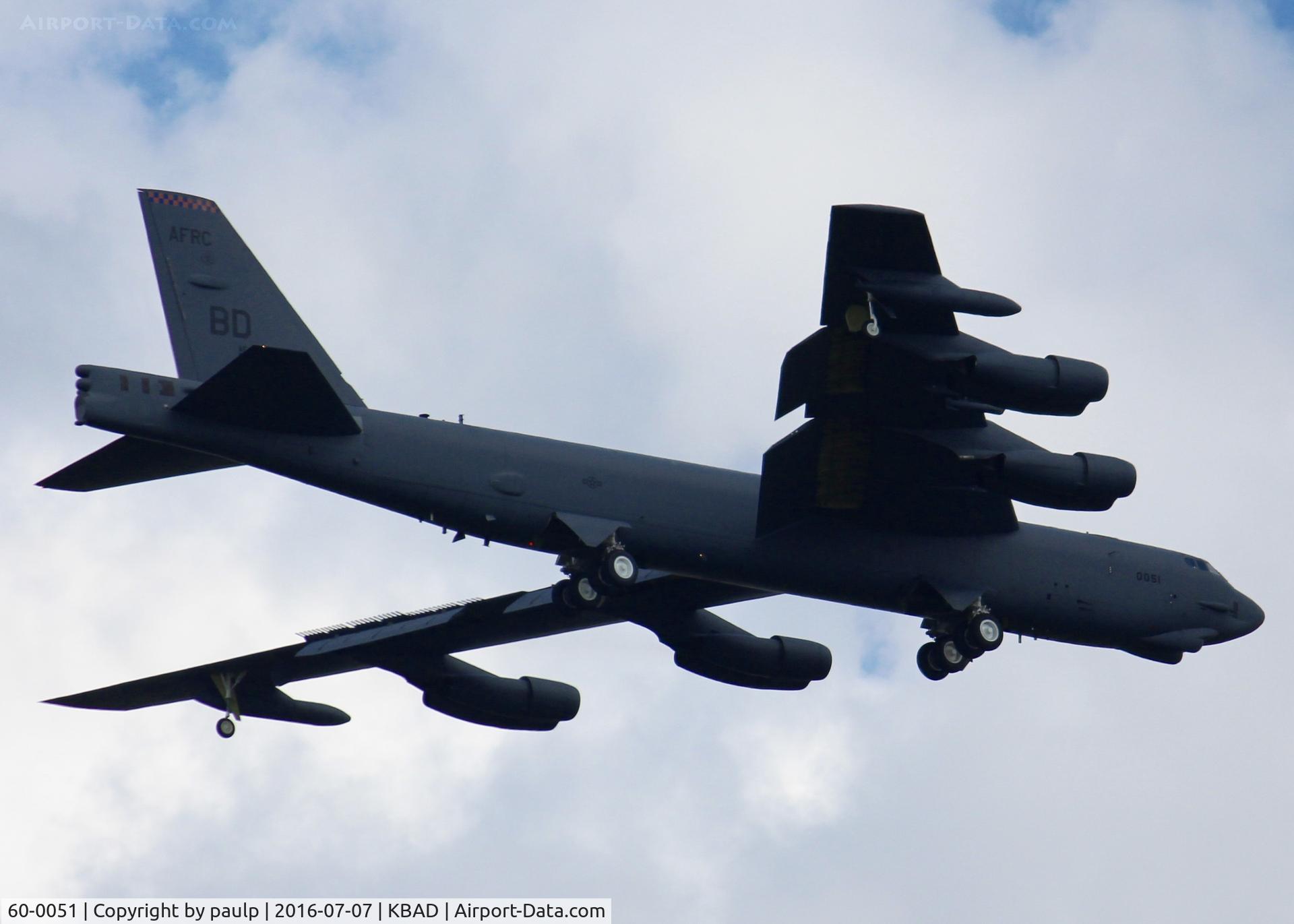 60-0051, 1960 Boeing B-52H Stratofortress C/N 464416, At Barksdale Air Force Base.