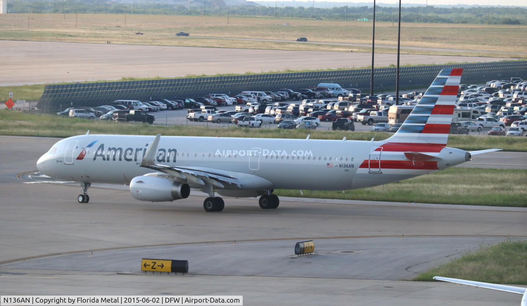 N136AN, 2015 Airbus A321-231 C/N 6532, American