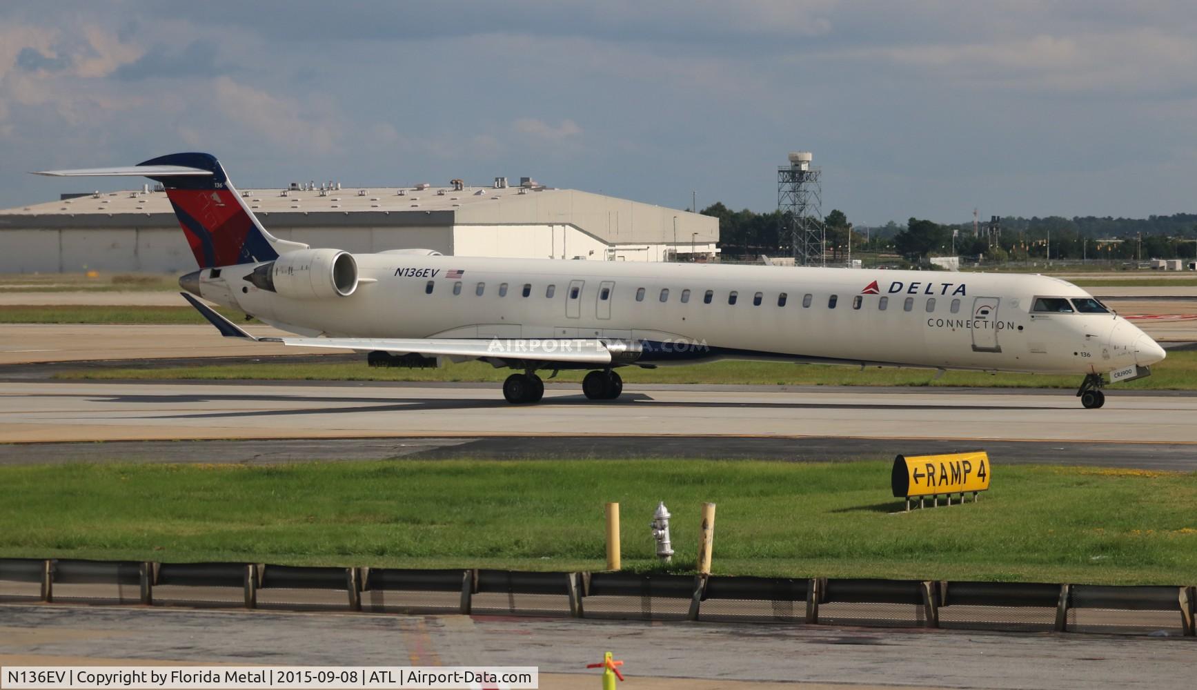 N136EV, 2009 Bombardier CRJ-900ER (CL-600-2D24) C/N 15226, Delta Connection CRJ-900