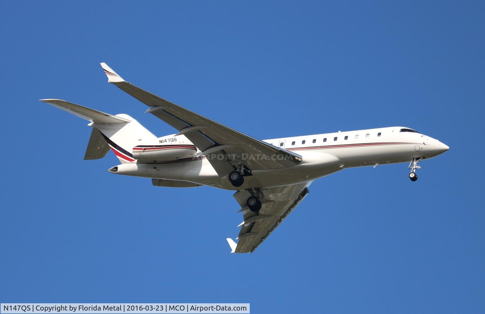N147QS, 2014 Bombardier BD-700-1A10 Global 6000 C/N 9632, Net Jets