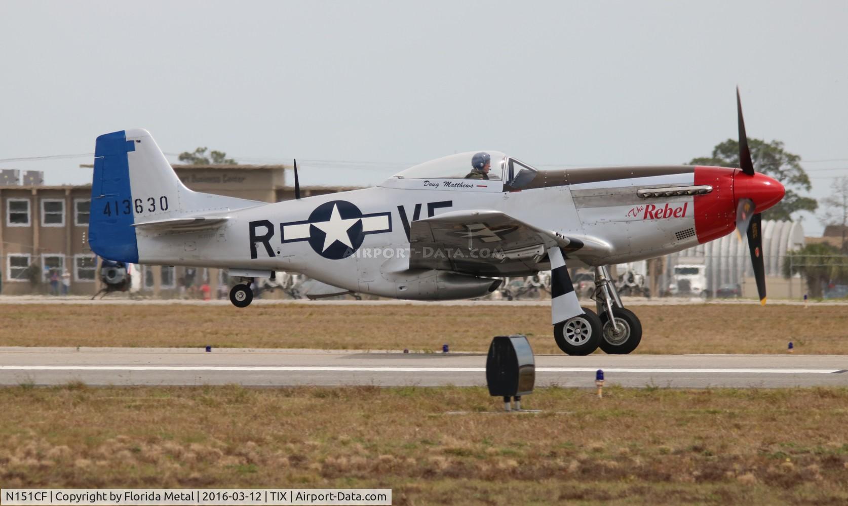N151CF, 1944 North American P-51D Mustang C/N 44-84933N, The Rebel