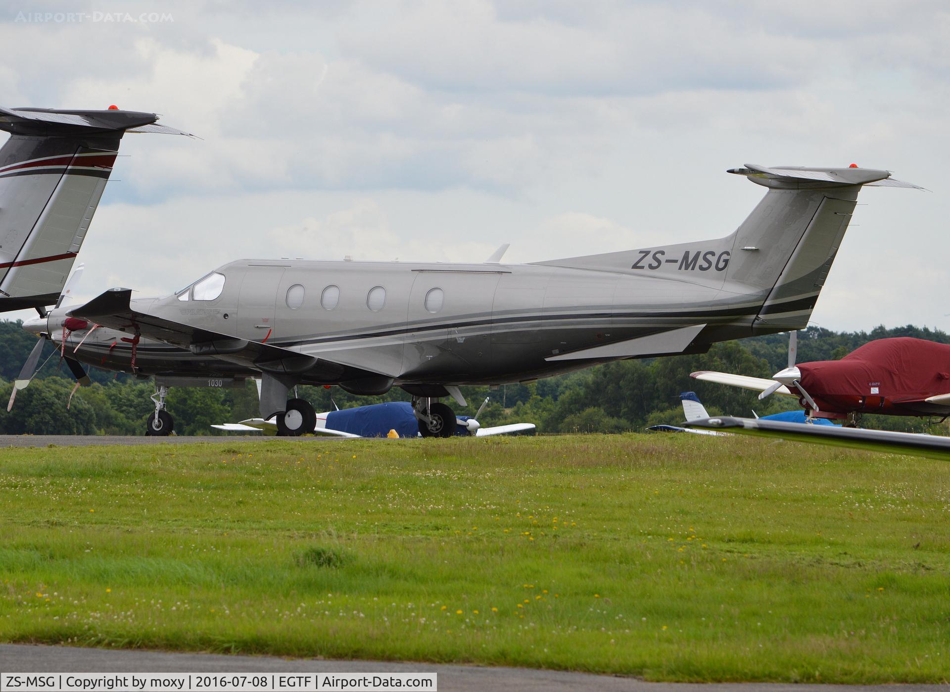 ZS-MSG, 2008 Pilatus PC-12-47E C/N 1030, Pilatus PC12-47E at Fairoaks. Ex HB-FQJ