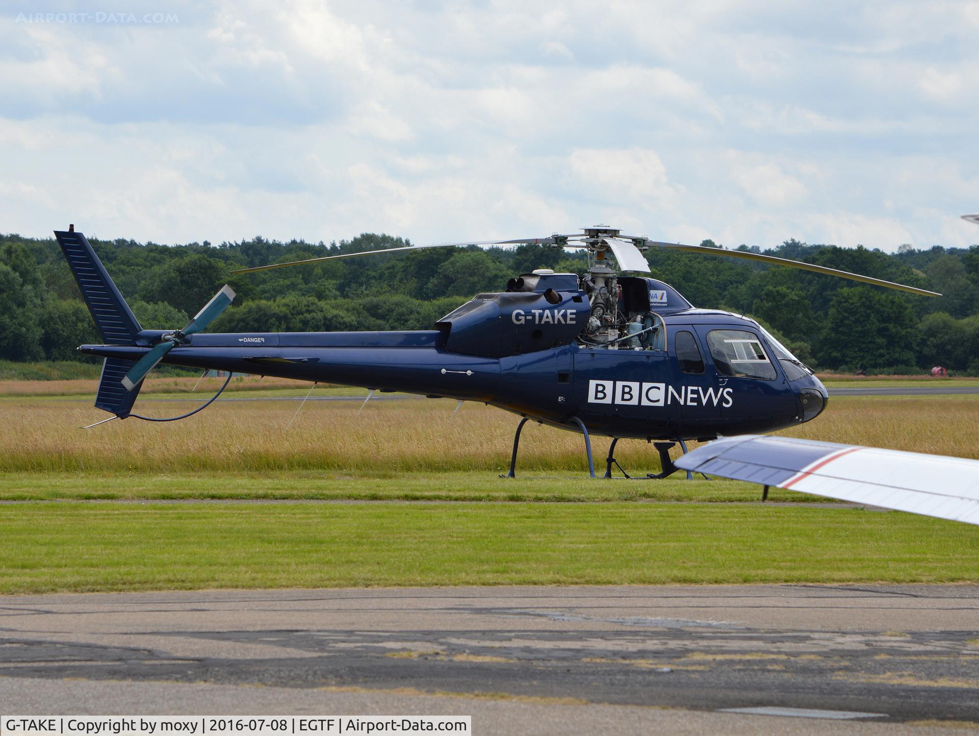 G-TAKE, 1981 Aerospatiale AS-355F-1 Ecureuil 2 C/N 5088, Aerospatiale AS355F-1 at Fairoaks.