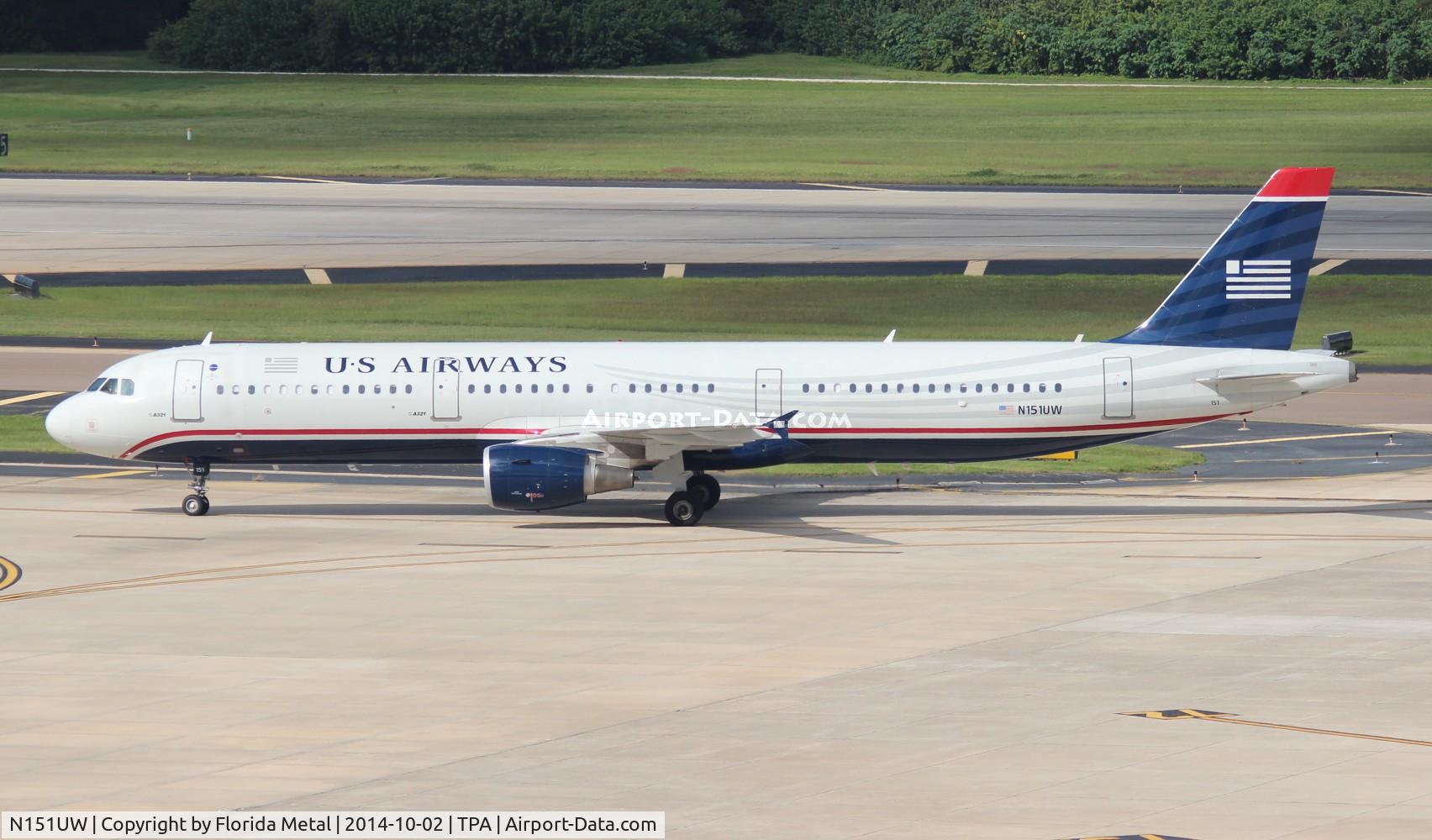 N151UW, 2013 Airbus A321-211 C/N 5513, US Airways