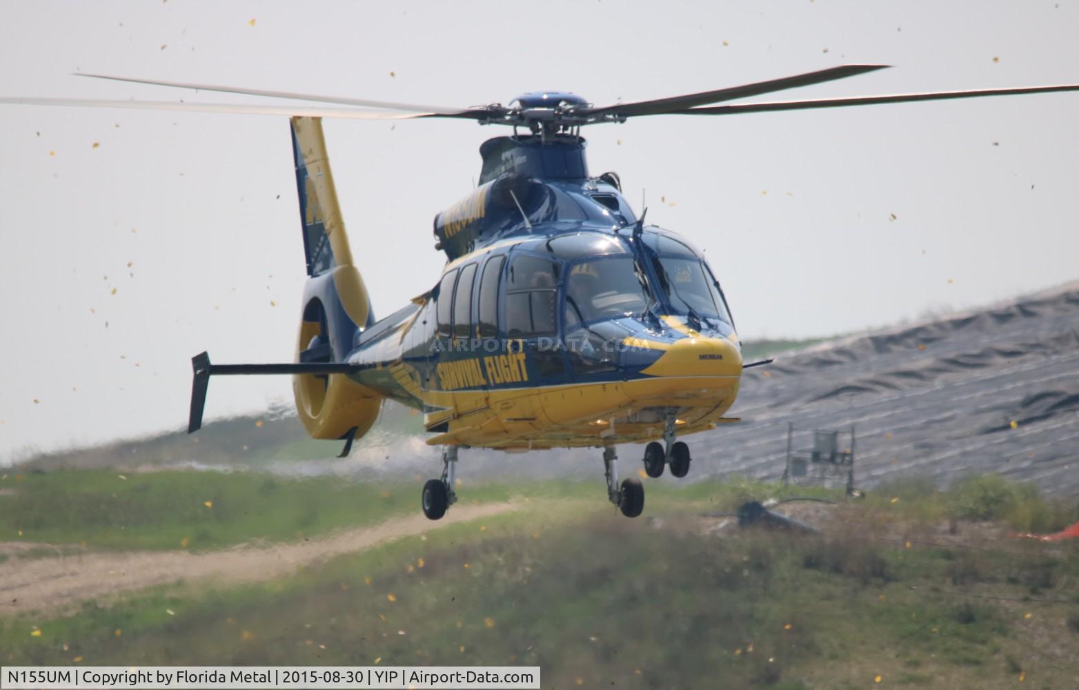 N155UM, 2011 Eurocopter EC-155B-1 C/N 6934, University of Michigan Hospital