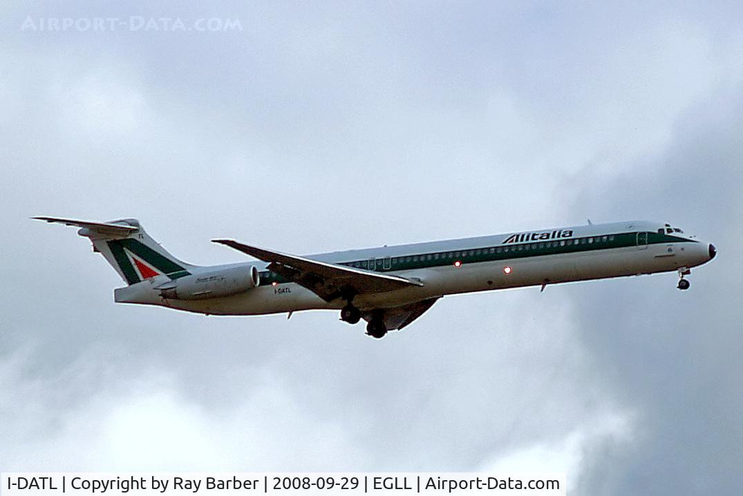 I-DATL, 1995 McDonnell Douglas MD-82 (DC-9-82) C/N 53229/2105, McDonnell Douglas DC-9-82 [53229] (Alitalia) Home~G 29/09/2008. On approach 27L.
