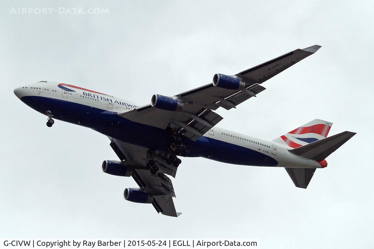 G-CIVW, 1998 Boeing 747-436 C/N 25822, Boeing 747-436 [25822] (British Airways) Home~G 24/05/2015. On approach 27R.