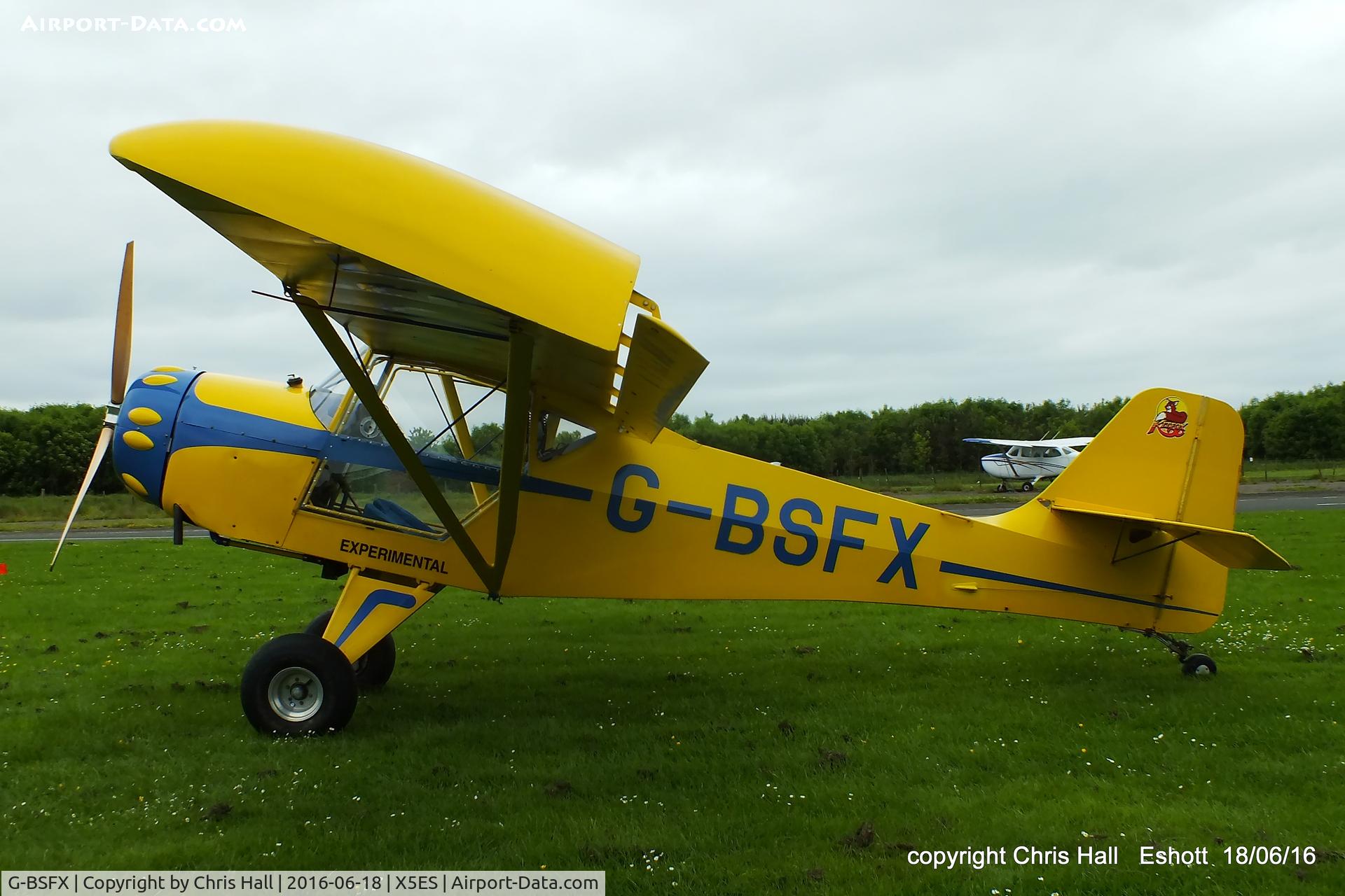 G-BSFX, 1990 Denney Kitfox Mk2 C/N PFA 172-11723, at the Great North Fly in. Eshott