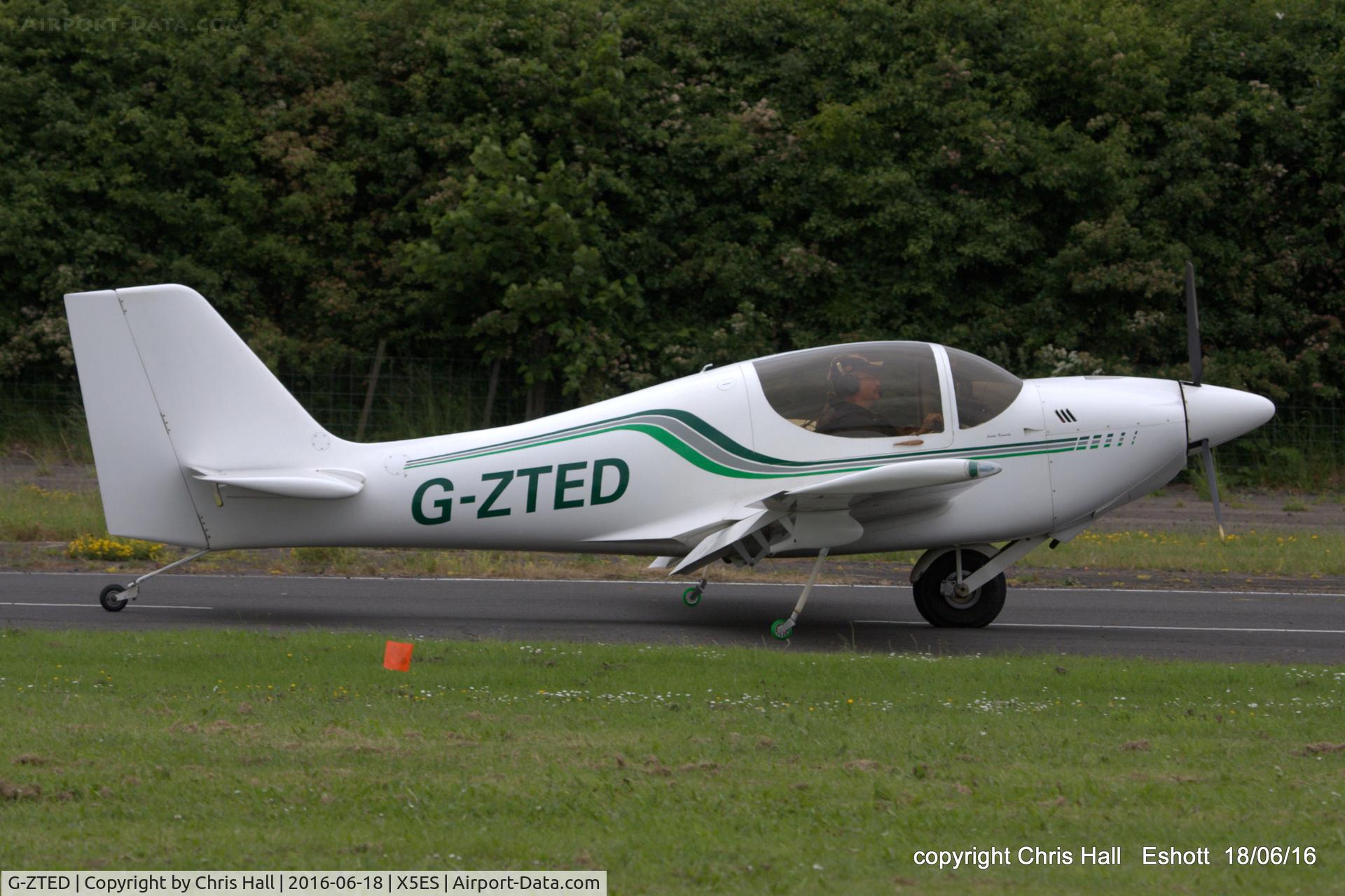 G-ZTED, 2005 Europa Monowheel C/N PFA 247-12492, at the Great North Fly in. Eshott