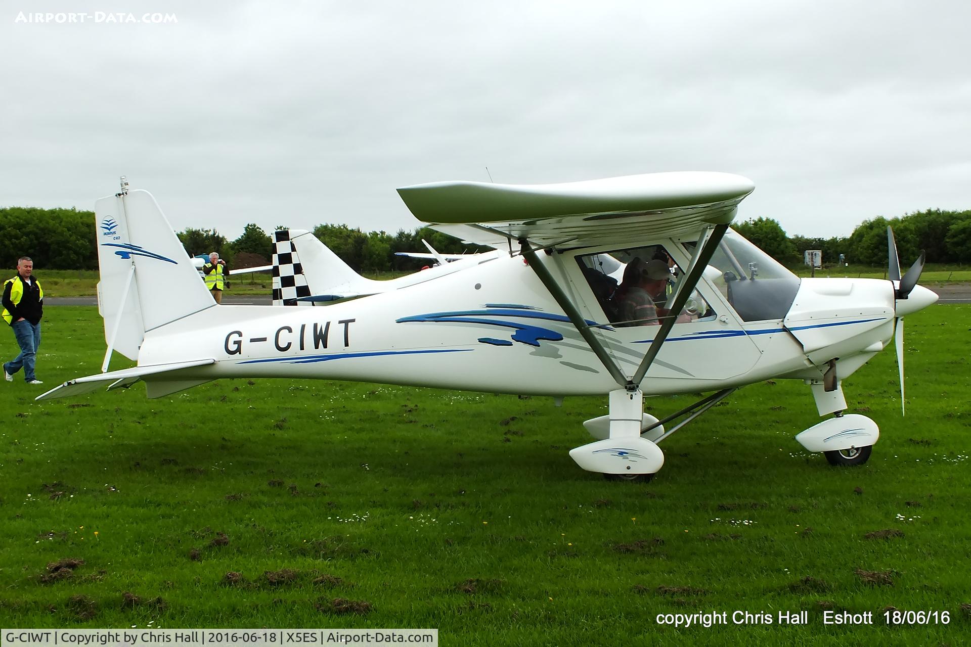 G-CIWT, 2015 Comco Ikarus C42 FB80 C/N 1507-7308, at the Great North Fly in. Eshott