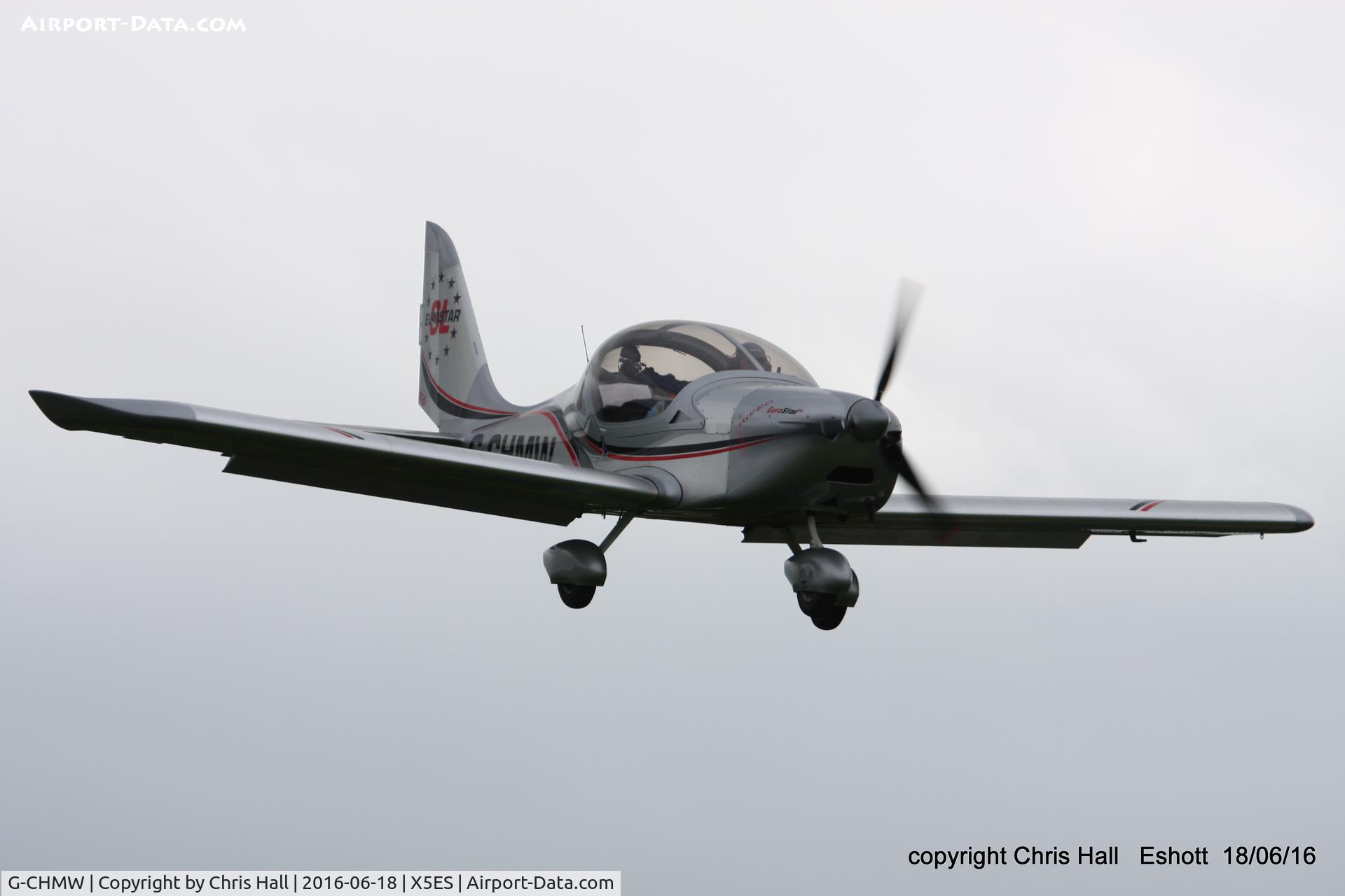 G-CHMW, 2013 Aerotechnik EV-97 Eurostar SL C/N LAA 315B-15158, at the Great North Fly in. Eshott