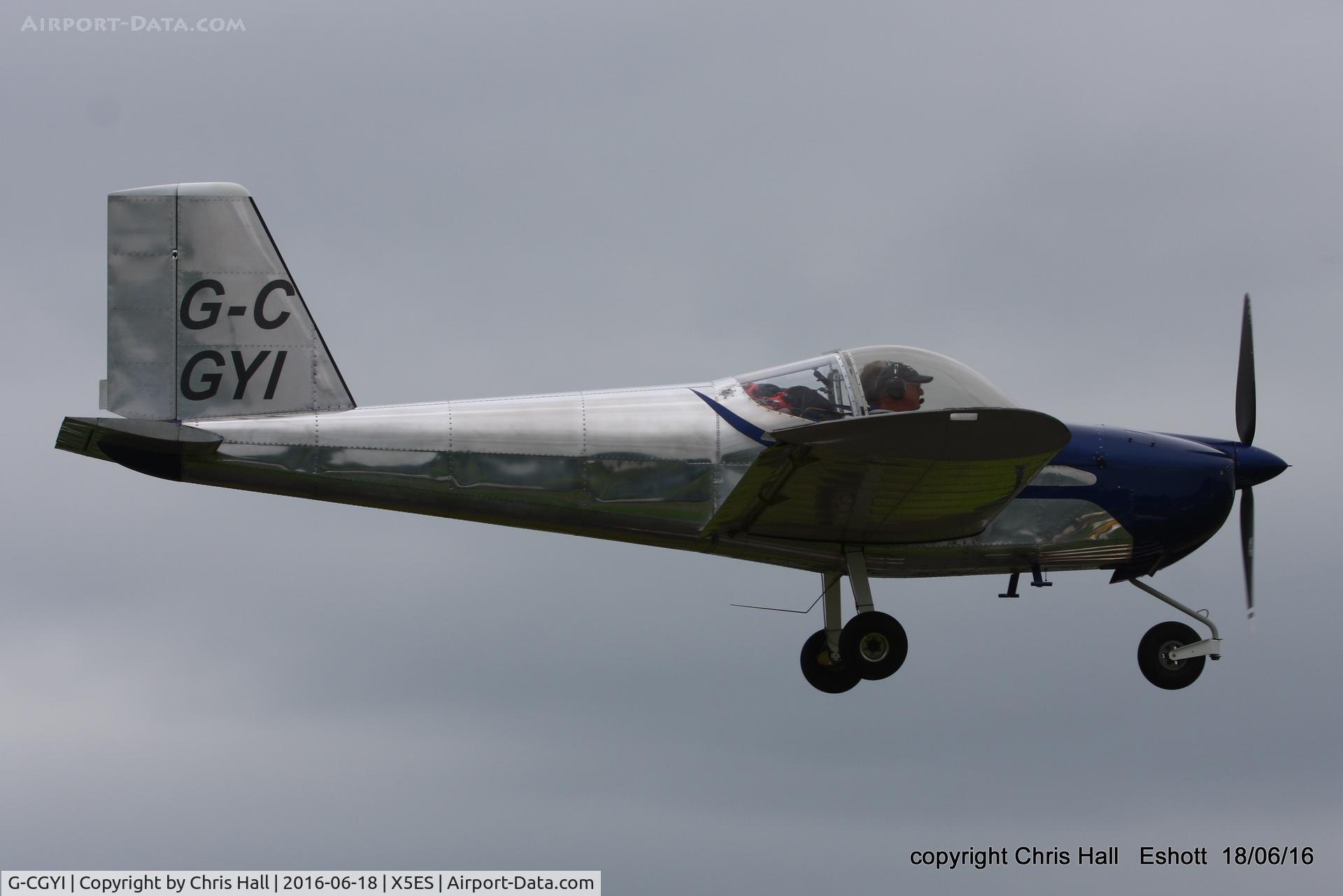 G-CGYI, 2011 Vans RV-12 C/N LAA 363-14994, at the Great North Fly in. Eshott