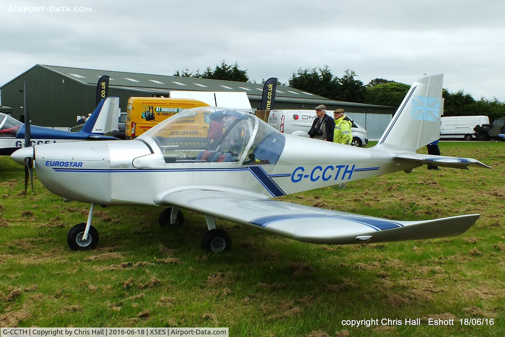 G-CCTH, 2004 Cosmik EV-97 TeamEurostar UK C/N 2005, at the Great North Fly in. Eshott