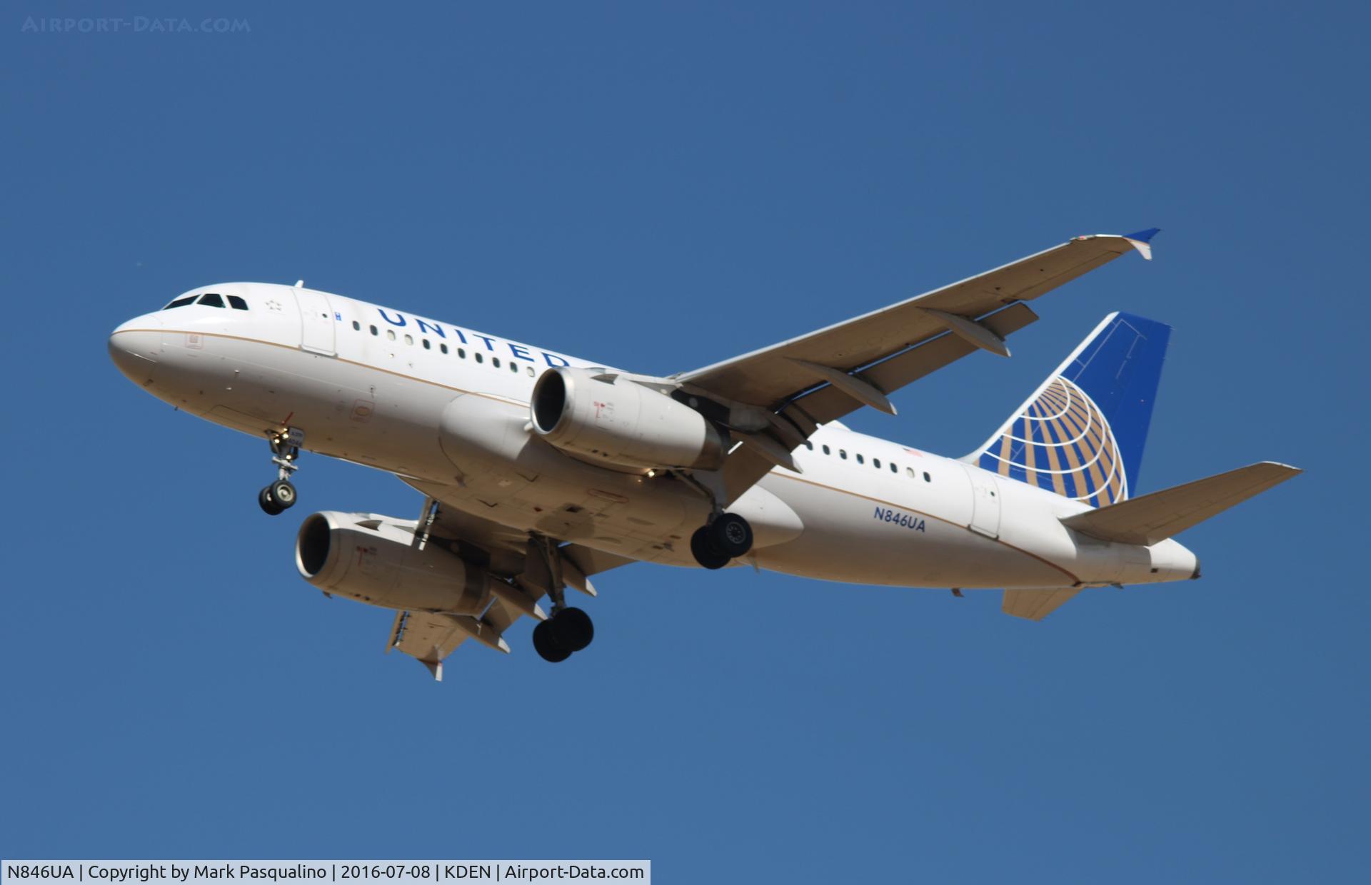 N846UA, 2001 Airbus A319-131 C/N 1600, Airbus A319