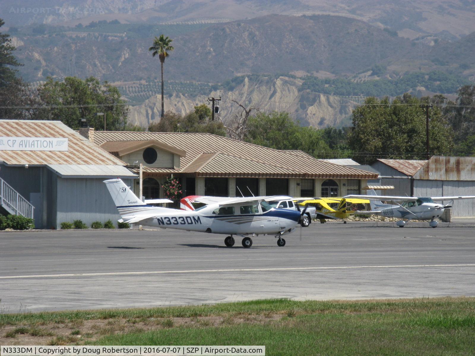 N333DM, 1975 Cessna T210L Turbo Centurion C/N 21060923, 1975 Beech T210L TURBO CENTURION II, Continental TSIO-520-R 310 Hp, taxi