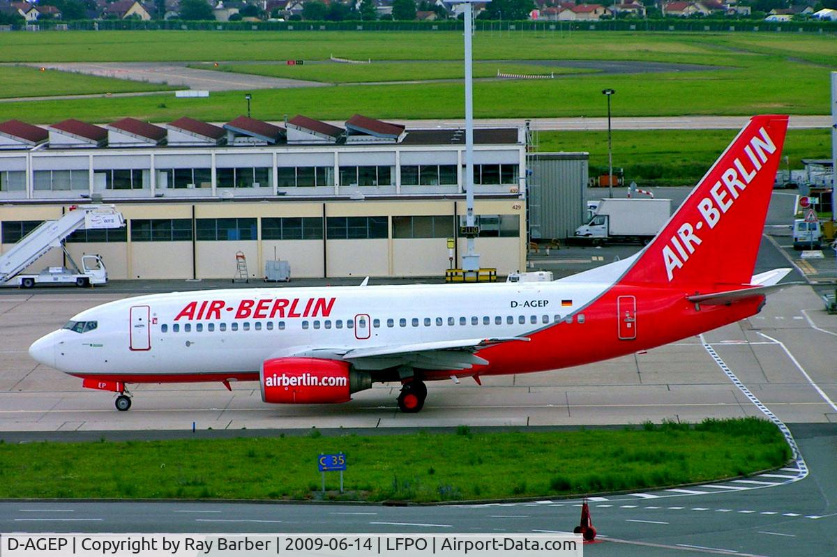 D-AGEP, 1998 Boeing 737-75B C/N 28102, D-AGEP   Boeing 737-75B [28102] (Air Berlin) Paris-Orly~F 14/06/2009