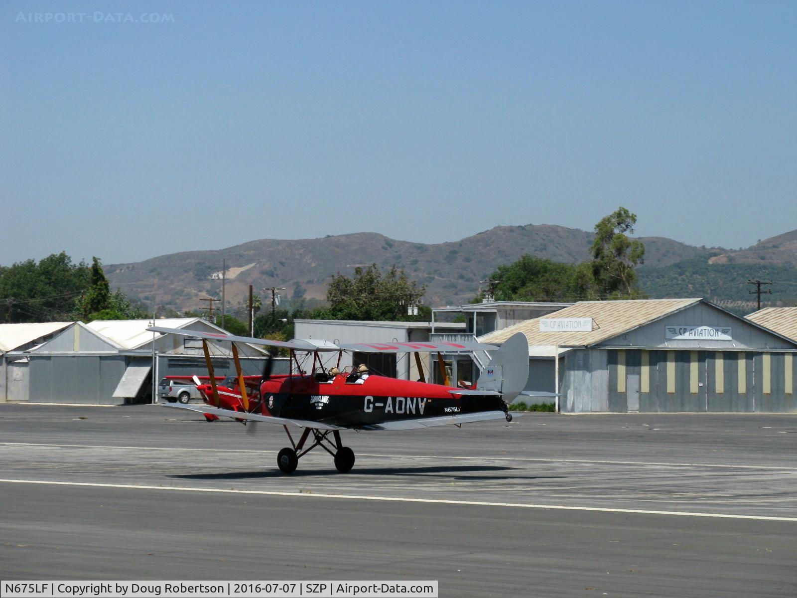 N675LF, 1944 De Havilland DH-82A Tiger Moth II C/N 86572, 1944 DeHavilland DH-82A TIGER MOTH II, DeHavilland GIPSY MAJOR in-line, inverted air-cooled 135 Hp, spirited takeoff roll Rwy 22