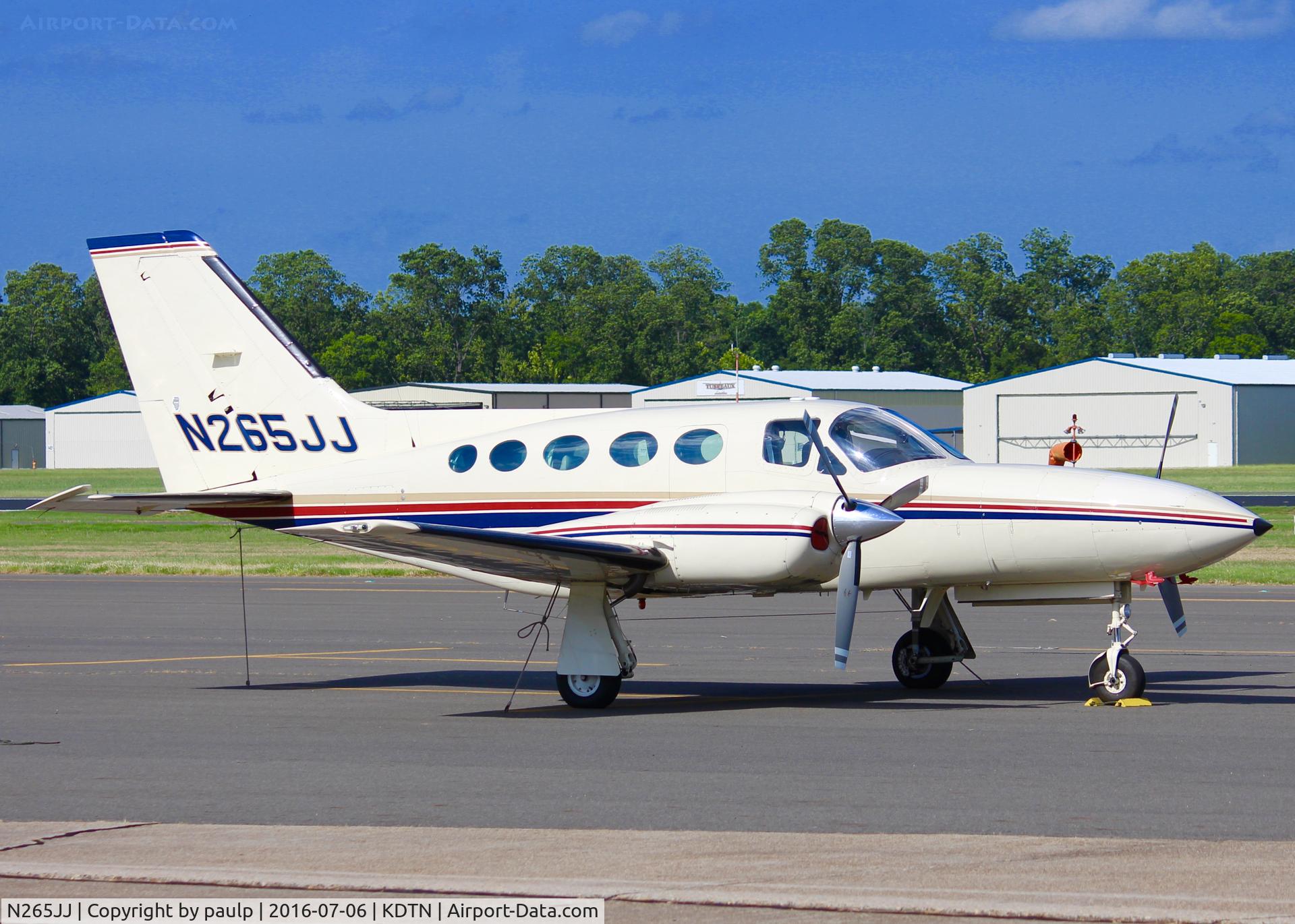 N265JJ, Cessna 421C Golden Eagle C/N 421C0822, At Downtown Shreveport.