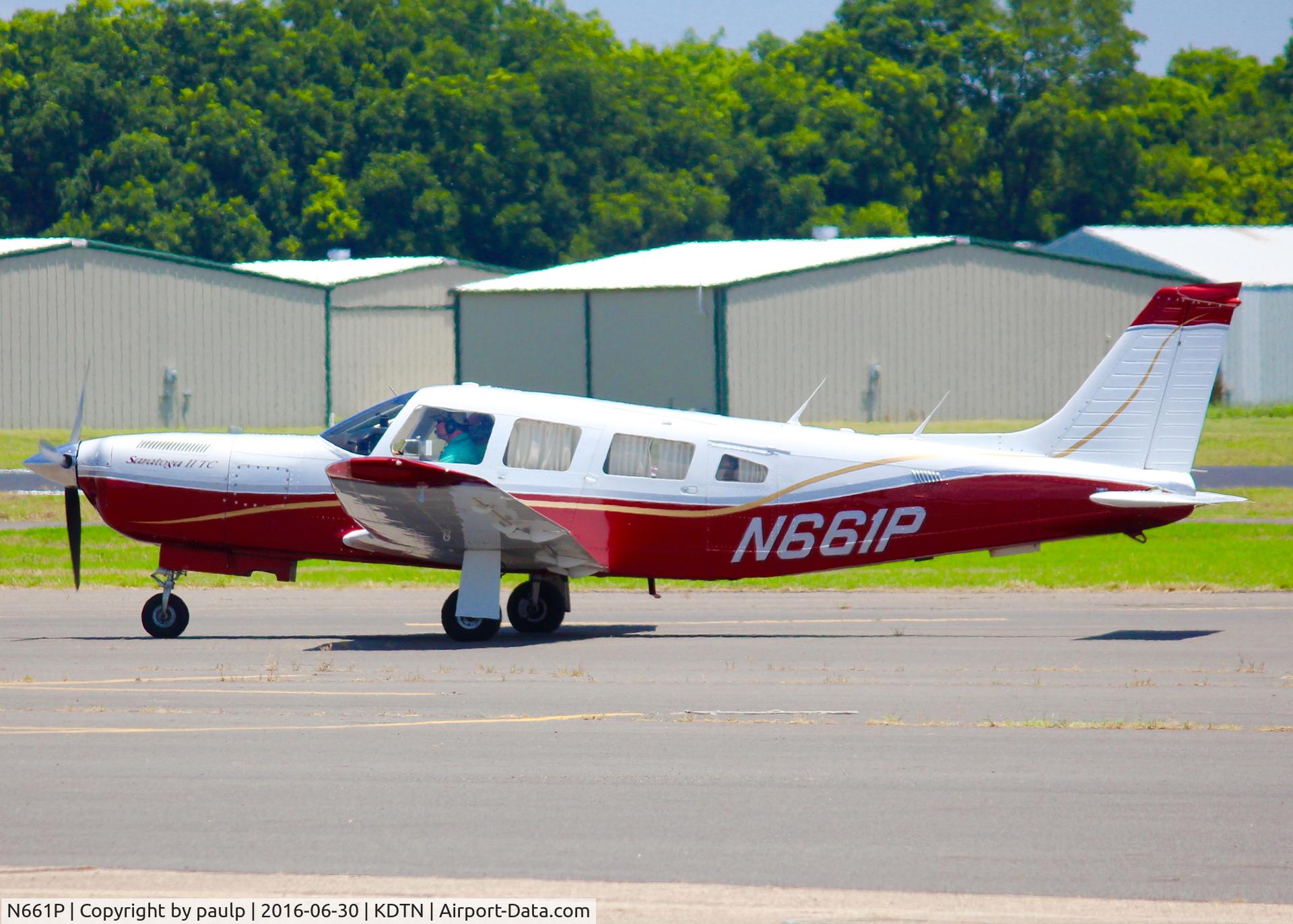 N661P, 1980 Piper PA-32R-301T Turbo Saratoga C/N 32R-8029080, At Downtown Shreveport.