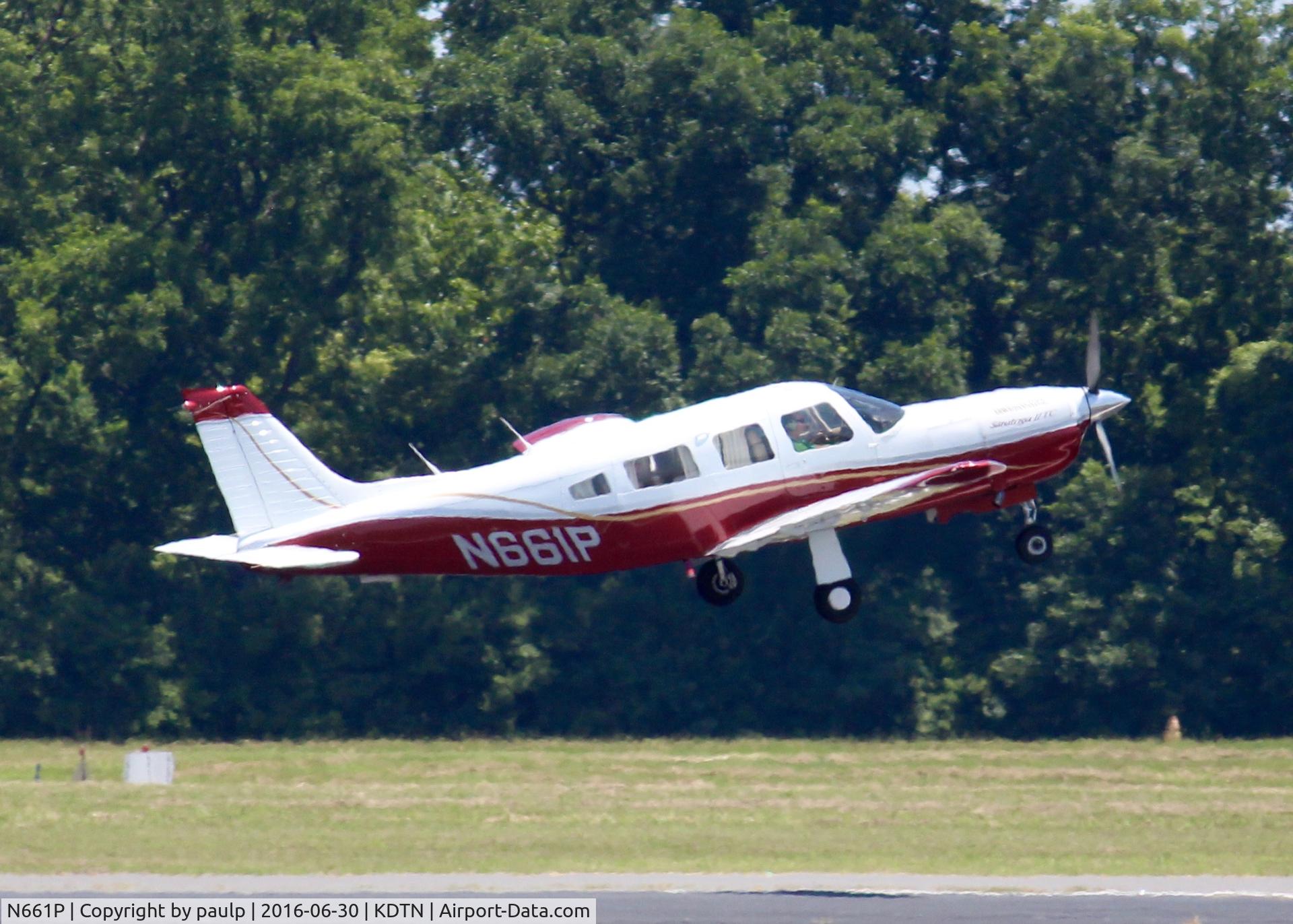 N661P, 1980 Piper PA-32R-301T Turbo Saratoga C/N 32R-8029080, At Downtown Shreveport.