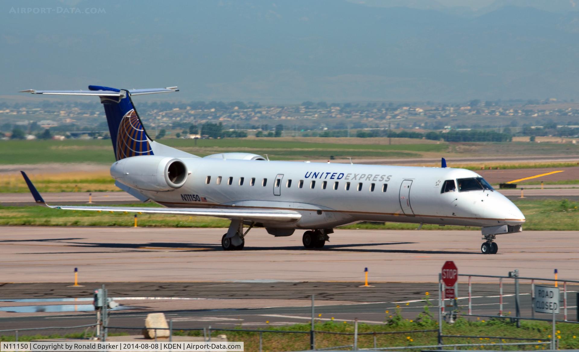 N11150, 2003 Embraer ERJ-145XR (EMB-145XR) C/N 145756, Taxi Denver