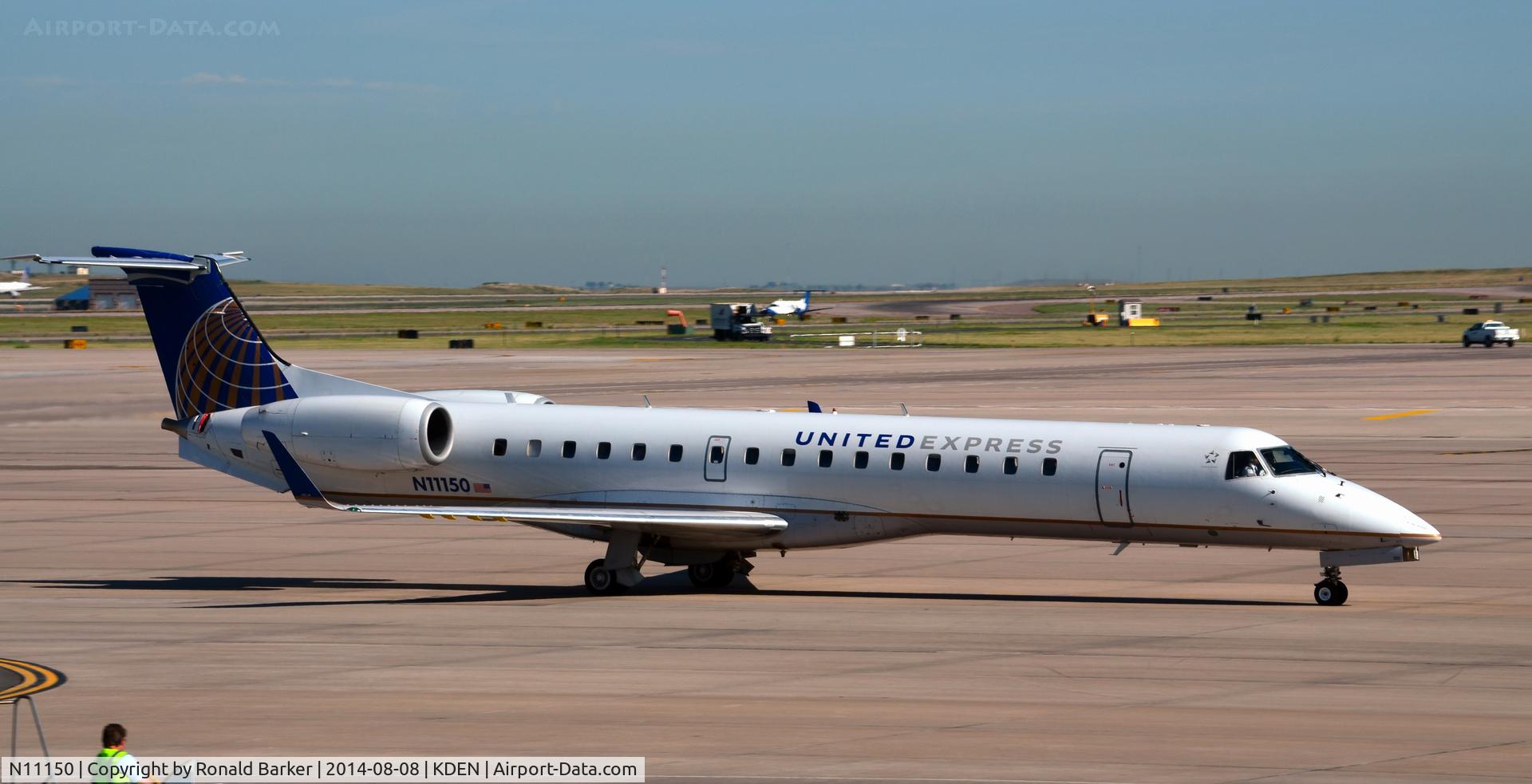 N11150, 2003 Embraer ERJ-145XR (EMB-145XR) C/N 145756, Taxi Denver