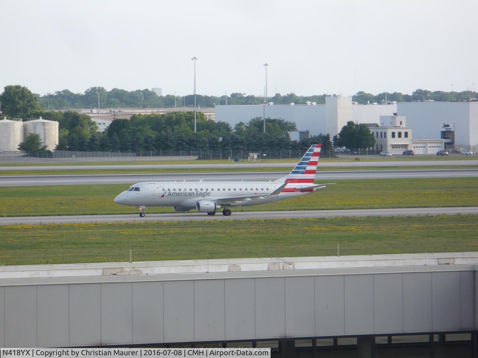 N418YX, 2013 Embraer 175LR (ERJ-170-200LR) C/N 17000383, American Eagle ERJ-175
