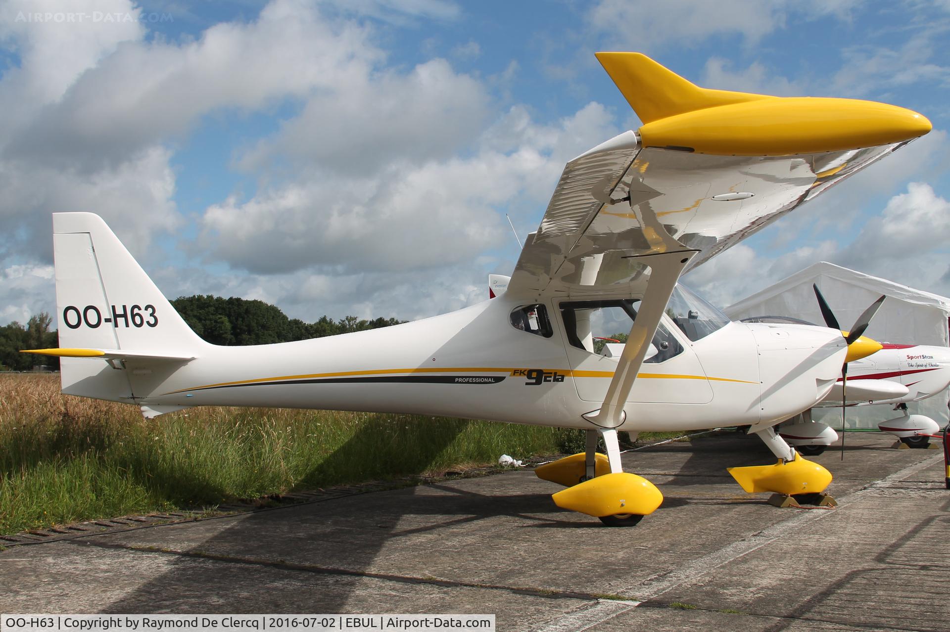 OO-H63, 2015 B & F Technik FK-9 ELA C/N 490, Ursel Avia 2016.