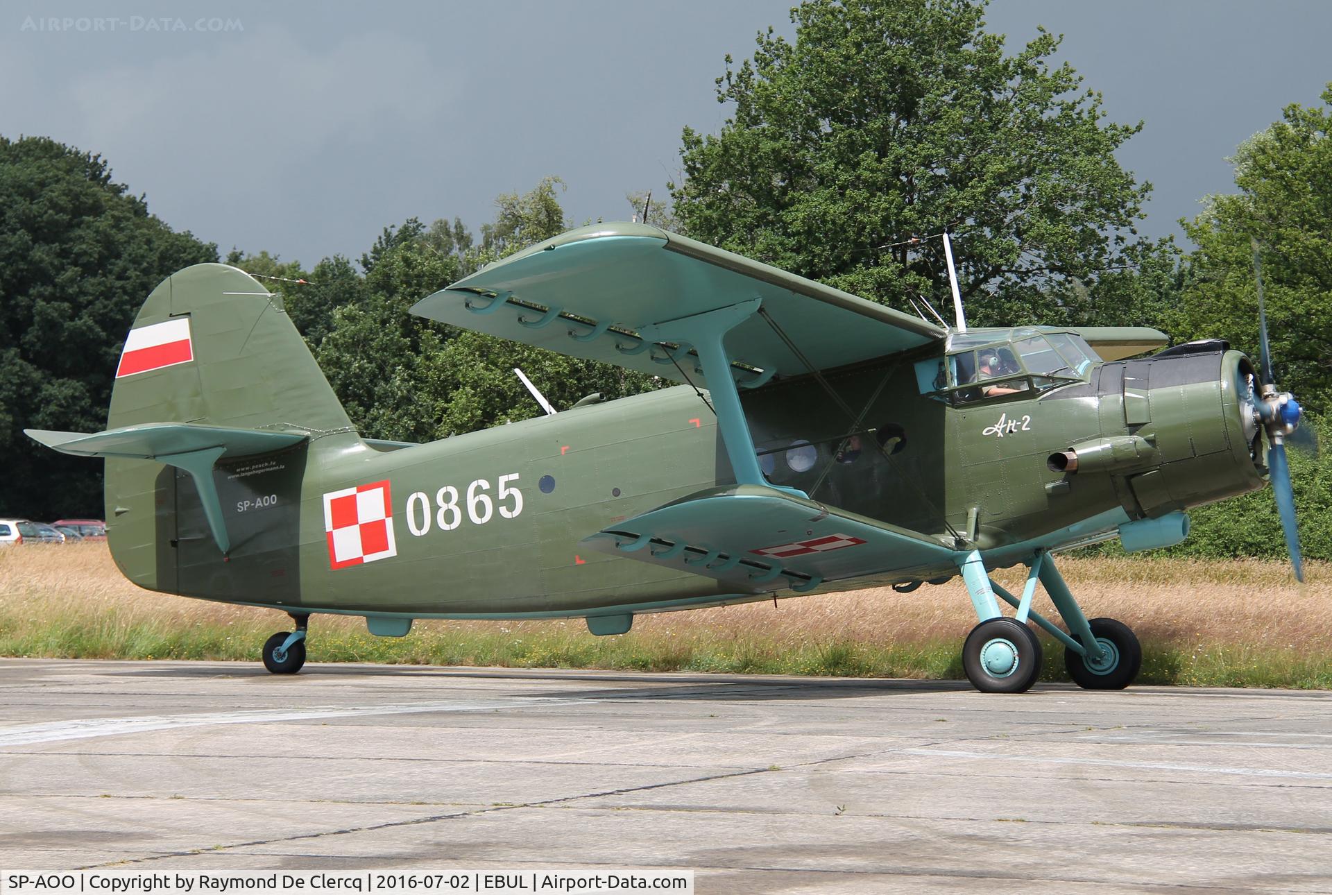 SP-AOO, 1969 Antonov An-2T C/N 1G108-65, Made several first flights at Ursel Avia 2016.