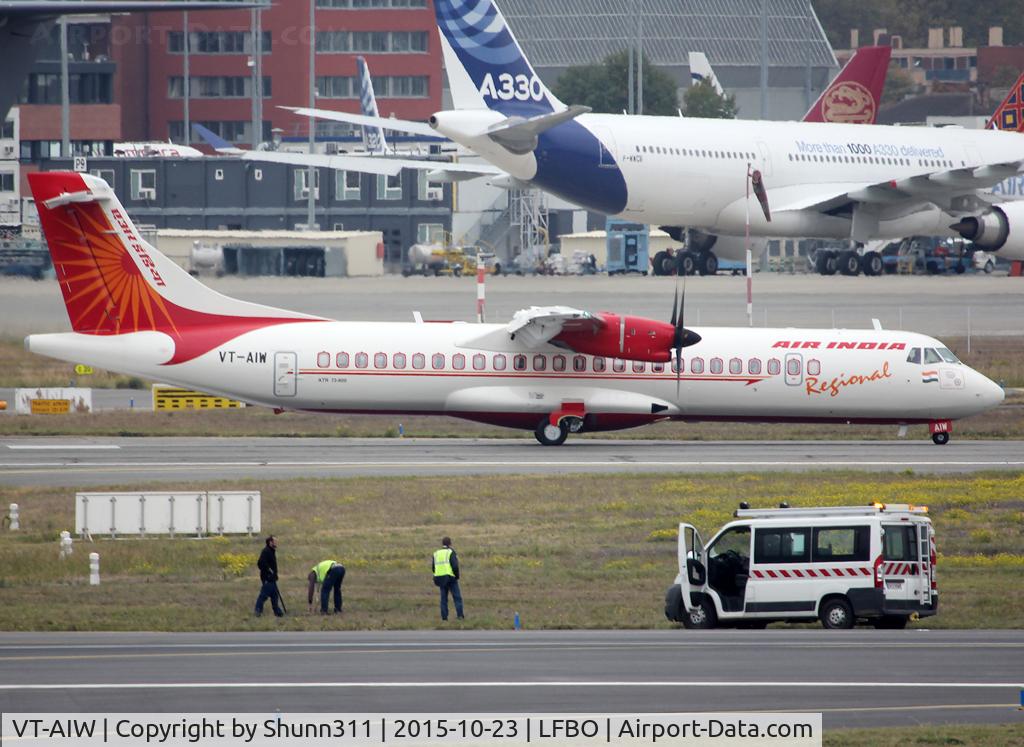 VT-AIW, 2015 ATR 72-600 C/N 1272, Delivery day...