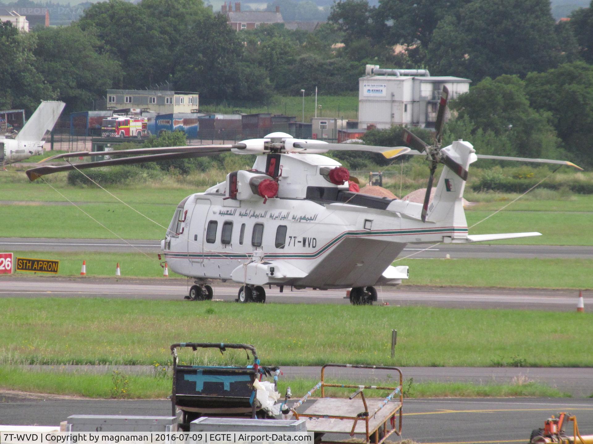 7T-WVD, AgustaWestland AW-101 Series 642 C/N 50250, view from across maintenance apron