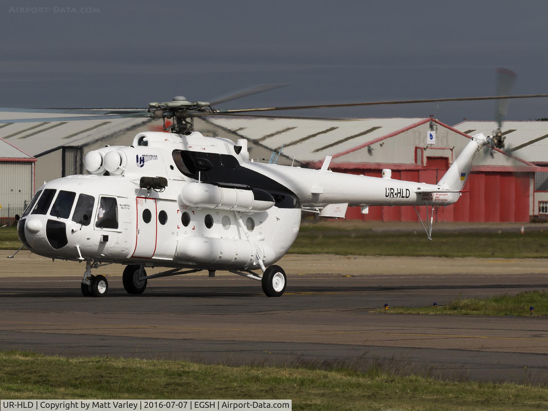 UR-HLD, Mil Mi-8MTB C/N 94915, Taxiing for departure @ NWI in some lovely morning sun....