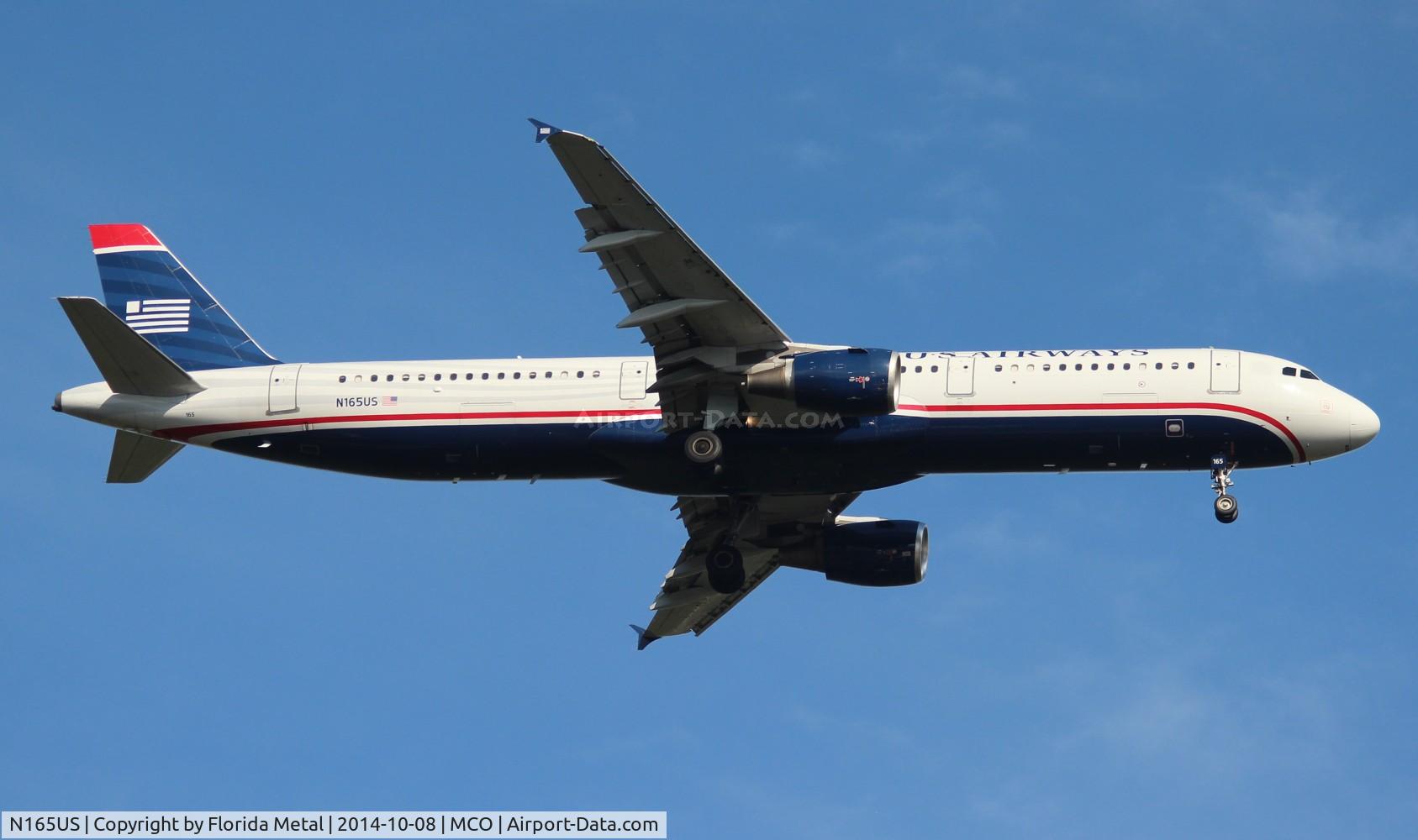 N165US, 2001 Airbus A321-211 C/N 1431, USAirways