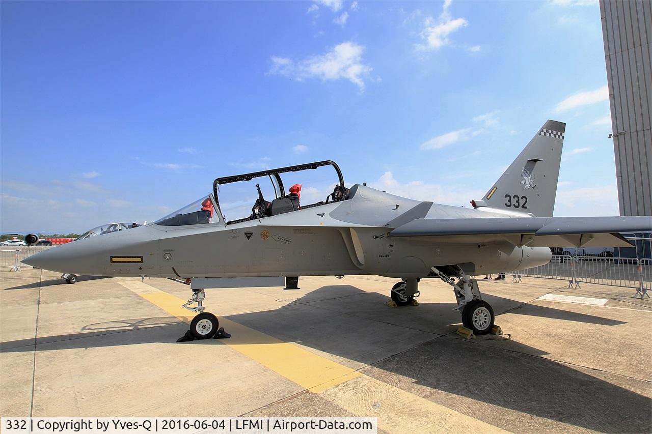 332, 2014 Alenia Aermacchi M-346 Master C/N 332, Alenia Aermacchi M-346 Master, Static display, Istres-Le Tubé Air Base 125 (LFMI-QIE) open day 2016