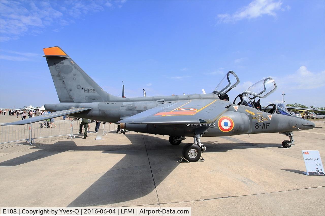 E108, Dassault-Dornier Alpha Jet E C/N E108, Dassault-Dornier Alpha Jet E (8-AF), Static display, Istres-Le Tubé Air Base 125 (LFMI-QIE) open day 2016