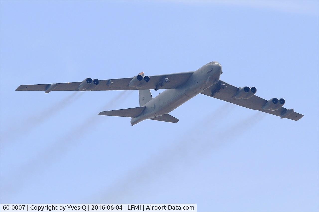 60-0007, 1960 Boeing B-52H Stratofortress C/N 464372, Boeing B-52H Stratofortress, On display, Istres-Le Tubé Air Base 125 (LFMI-QIE) open day 2016