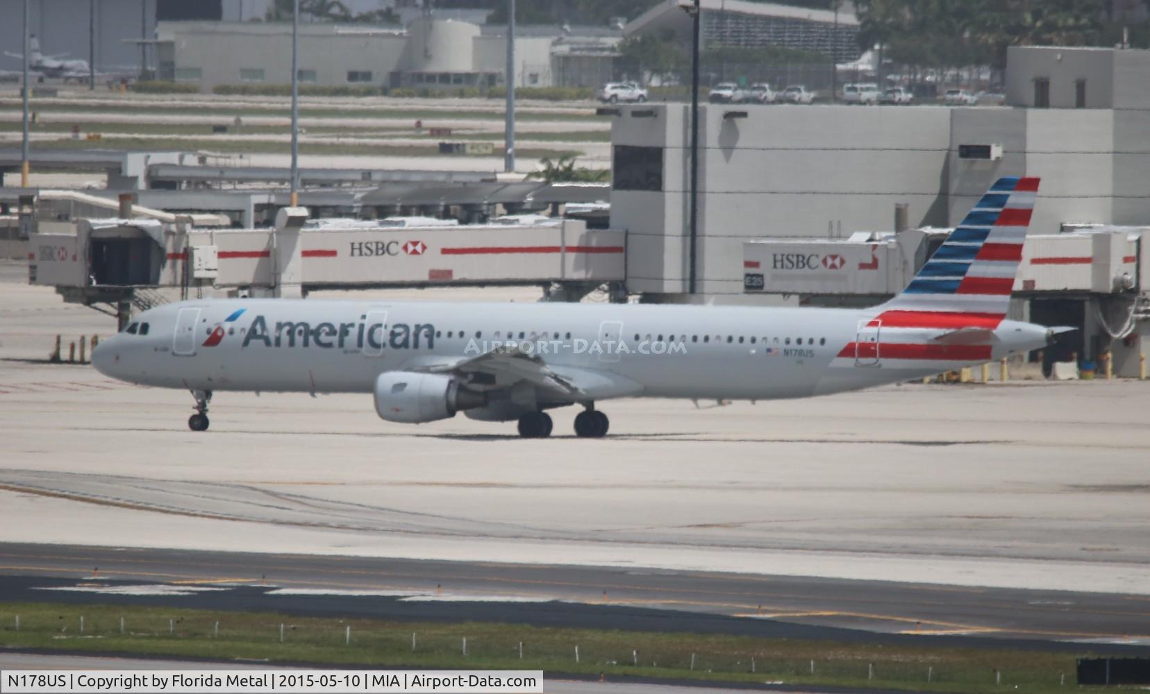 N178US, 2001 Airbus A321-211 C/N 1519, American