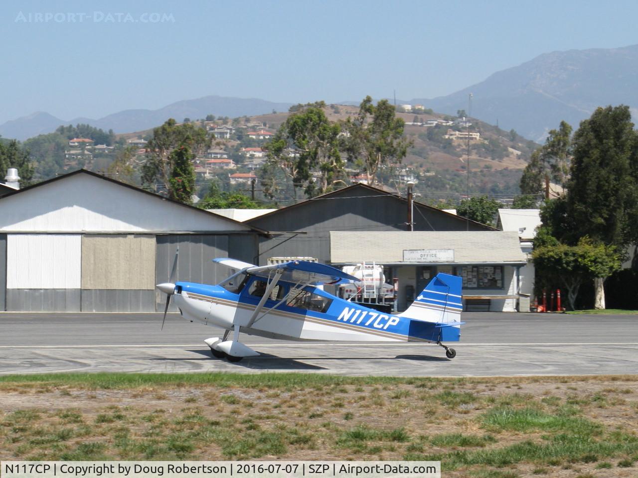 N117CP, American Champion 7GCBC Citabria C/N 1275-99, 1999 American Champion 7GCBC CITABRIA, Lycoming O-320 150 Hp, landing roll Rwy 22