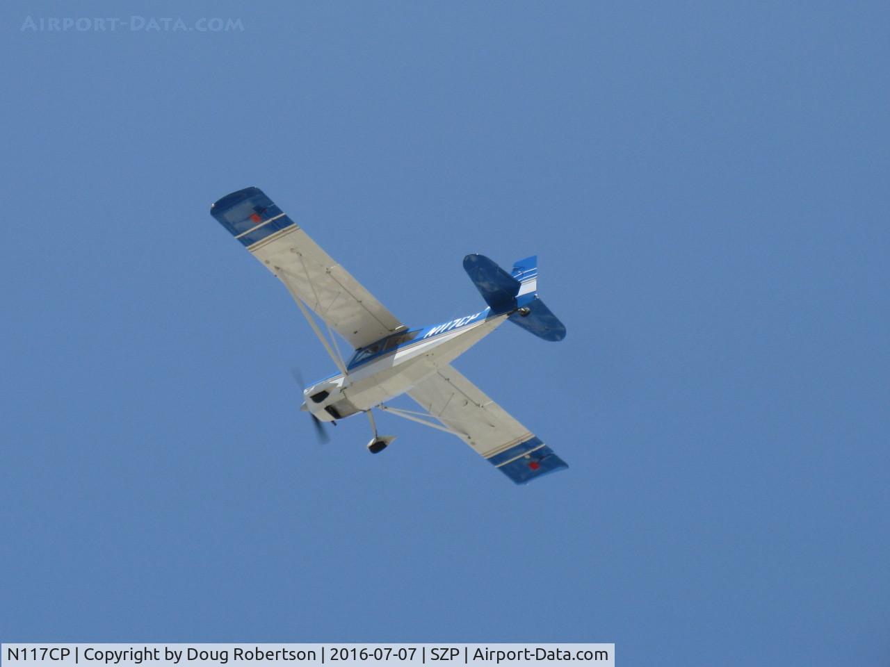 N117CP, American Champion 7GCBC Citabria C/N 1275-99, 1999 American Champion 7GCBC CITABRIA, Lycoming O-320 150 Hp, takeoff climb Rwy 22
