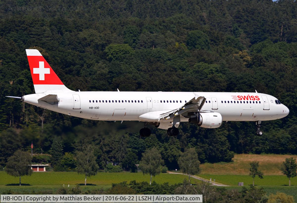HB-IOD, 1995 Airbus A321-111 C/N 522, HB-IOD
