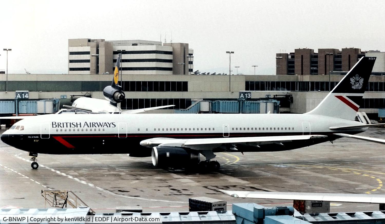 G-BNWP, 1992 Boeing 767-336/ER C/N 25443, British Airways, brand new, on it's first commercial flight.