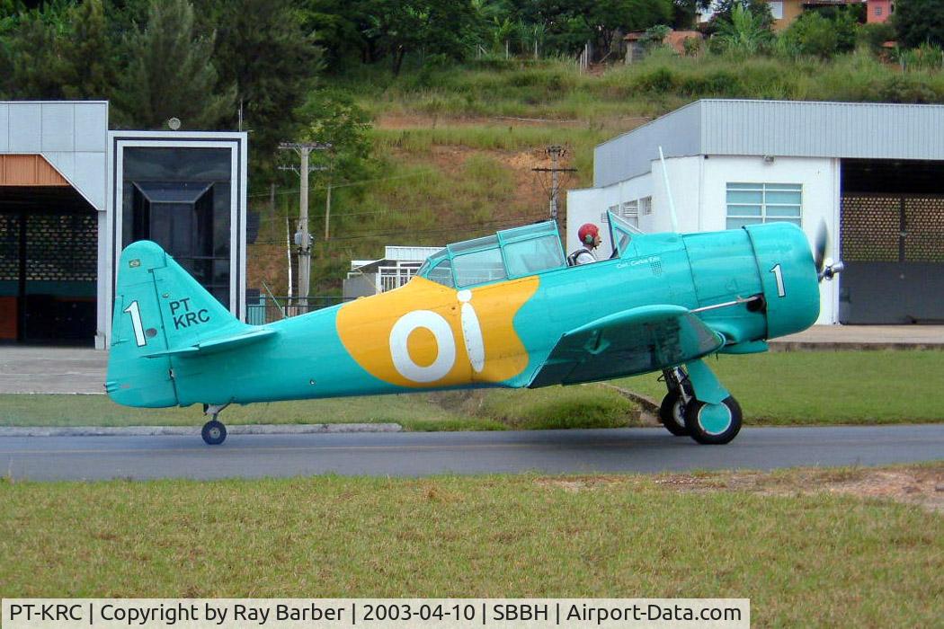 PT-KRC, North American SNJ-5 Texan Texan C/N 88-17199, N American SNJ-5 Texan [88-17199] Belo Horizonte-Pampulha Int'l~PP 10/04/2003