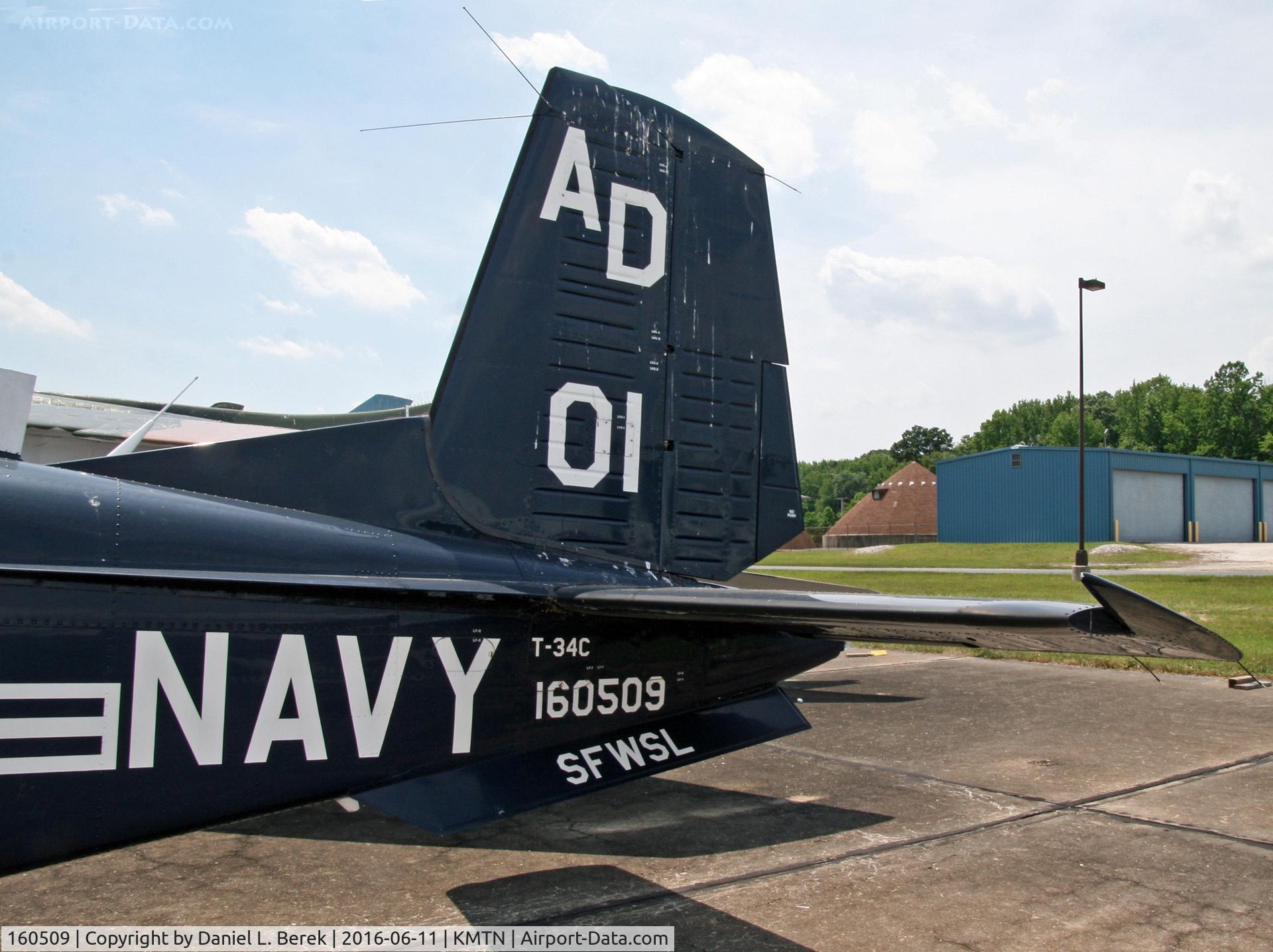 160509, Beech T-34C Turbo Mentor C/N GL-66, The tail end of the Turbo Mentor